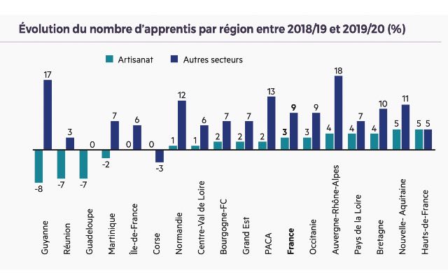 ESITC Caen - chiffres de l'apprentissage 2020