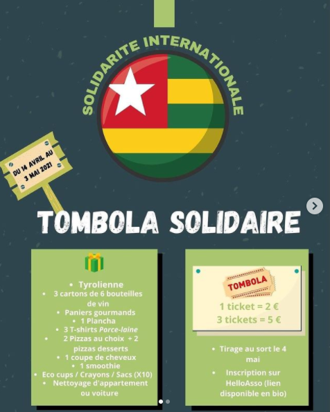 ESITC Caen - Tombola Solidarité Internationale - 2021
