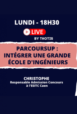 ESITC Caen - Live Parcoursup - 25 janvier 2021