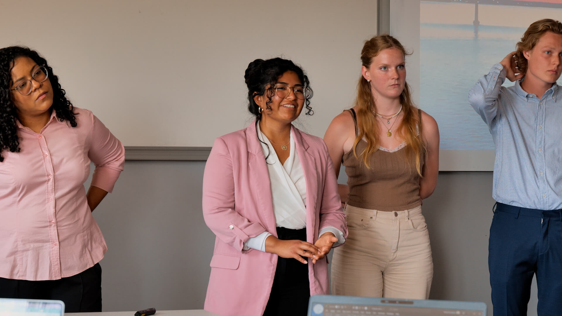 International students in defence